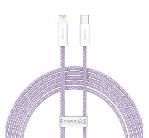 BASEUS DYNAMIC adatkábel Type-C - lightning, 20W, PD gyorstöltő, 200cm LILA