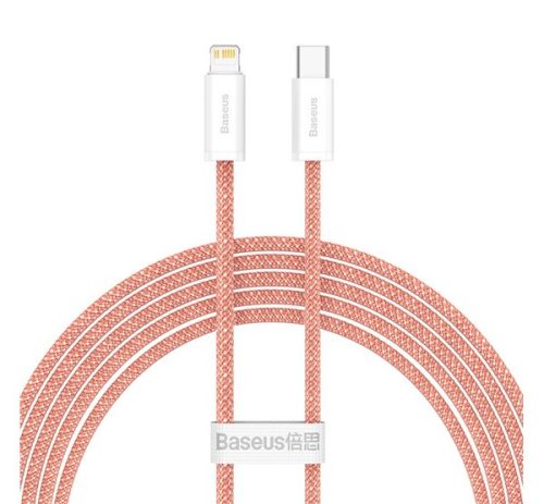 BASEUS DYNAMIC adatkábel Type-C - lightning, 20W, PD gyorstöltő, 200cm NARANCSSÁRGA