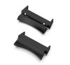 Óraszíj csatlakozó adapter egyedi méret, 1 pár, átalakító, fém, 20mm FEKETE