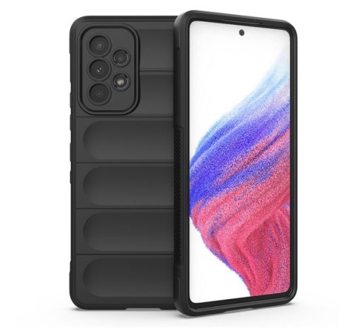 Szilikon telefonvédő ütésállóság, kameravédő, 3D FEKETE