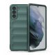 Szilikon telefonvédő ütésállóság, kameravédő, 3D SÖTÉTZÖLD