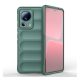 Szilikon telefonvédő ütésállóság, kameravédő, 3D SÖTÉTZÖLD