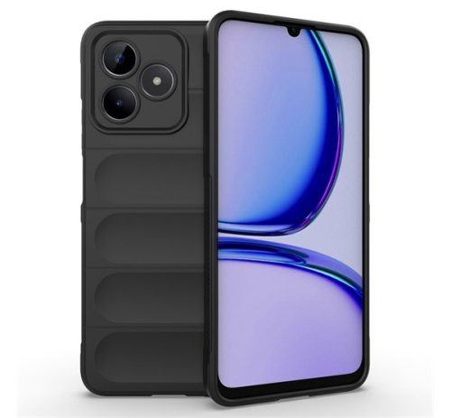 Szilikon telefonvédő ütésállóság, kameravédő, 3D FEKETE