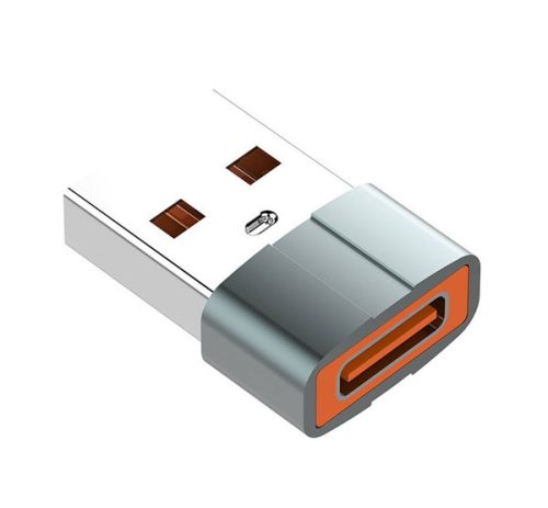 LDNIO LC150 adapter USB - Type-C aljzat, OTG, adatátvitel és töltés, alumínium SÖTÉTSZÜRKE