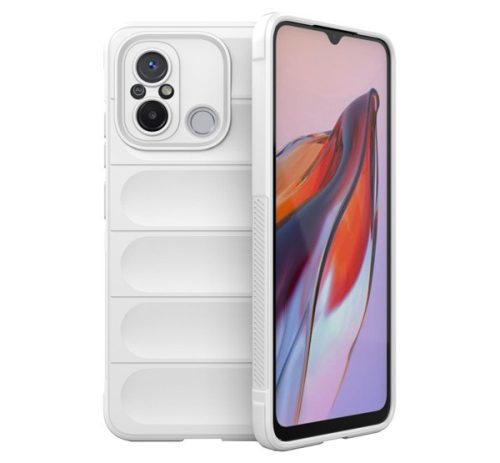 Szilikon telefonvédő ütésállóság, kameravédő, 3D FEHÉR