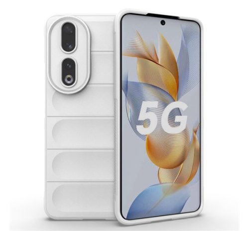 Szilikon telefonvédő ütésállóság, kameravédő, 3D FEHÉR