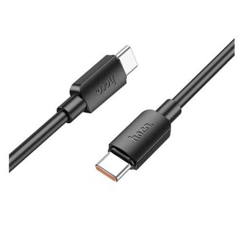 HOCO X96 adatkábel Type-C - Type-C, 6A, 100W, PD gyorstöltő, 100cm FEKETE