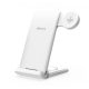NILLKIN POWERTRIO asztali töltőállvány 3in1 15W, wireless, Samsung Watch töltő FEHÉR