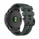 Pótszíj egyedi méret, 26mm, szilikon, fekete csat, QuickFit csatlakozás SÖTÉTZÖLD/FEKETE