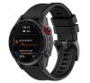 Pótszíj egyedi méret, 22mm, szilikon, QuickFit csatlakozás FEKETE