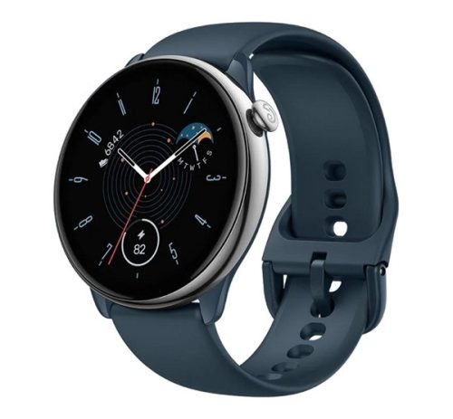 AMAZFIT GTR Mini okosóra szilikon szíj, aktivitásmérő, BioTracker, 20mm SÖTÉTKÉK
