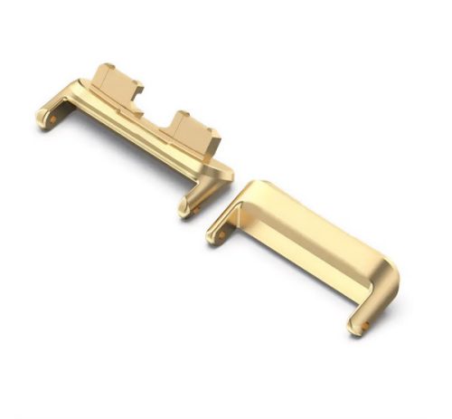 Óraszíj csatlakozó adapter egyedi méret, 1 pár, átalakító, fém, 16mm ARANY