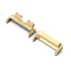 Óraszíj csatlakozó adapter egyedi méret, 1 pár, átalakító, fém, 16mm ARANY