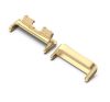 Óraszíj csatlakozó adapter egyedi méret, 1 pár, átalakító, fém, 16mm ARANY