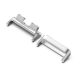 Óraszíj csatlakozó adapter egyedi méret, 1 pár, átalakító, fém, 16mm EZÜST