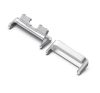 Óraszíj csatlakozó adapter egyedi méret, 1 pár, átalakító, fém, 16mm EZÜST