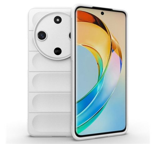 Szilikon telefonvédő ütésállóság, kameravédő, 3D FEHÉR