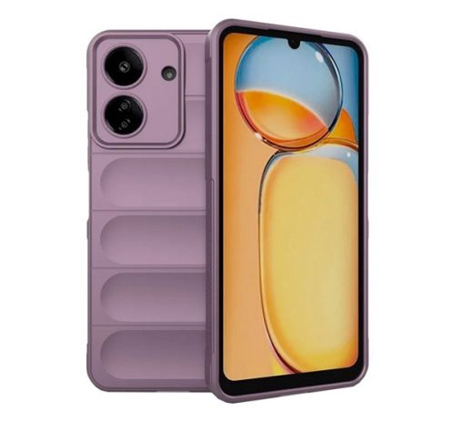 Szilikon telefonvédő ütésállóság, kameravédő, 3D LILA
