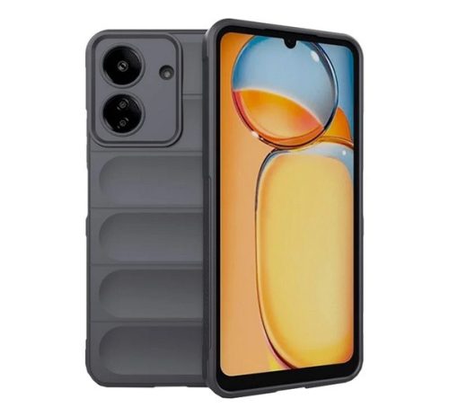 Szilikon telefonvédő ütésállóság, kameravédő, 3D SÖTÉTSZÜRKE