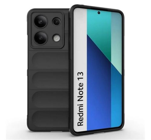 Szilikon telefonvédő ütésállóság, kameravédő, 3D FEKETE
