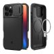 SPIGEN OPTIK ARMOR MAG szilikon telefonvédő kameravédő, MagSafe kompatilibis FEKETE
