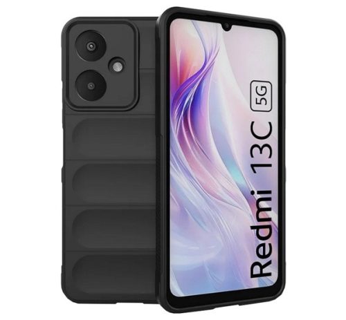Szilikon telefonvédő ütésállóság, kameravédő, 3D FEKETE