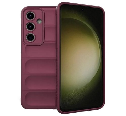 Szilikon telefonvédő ütésállóság, kameravédő, 3D BORDÓ