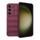 Szilikon telefonvédő ütésállóság, kameravédő, 3D BORDÓ