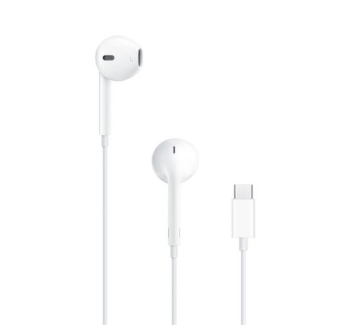 APPLE fülhallgató SZTEREO Type-C, mikrofon, felvevő gomb, hangerőszabályzó, MTJY3ZM/A utód FEHÉR