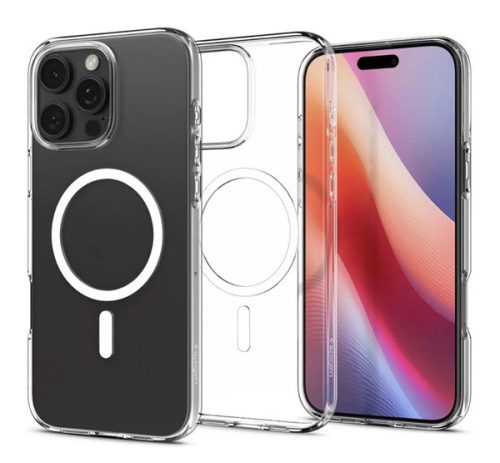 SPIGEN LIQUID CRYSTAL MAGSAFE szilikon telefonvédő ütésállóság, légpárnás sarok, MagSafe ÁTLÁTSZÓ