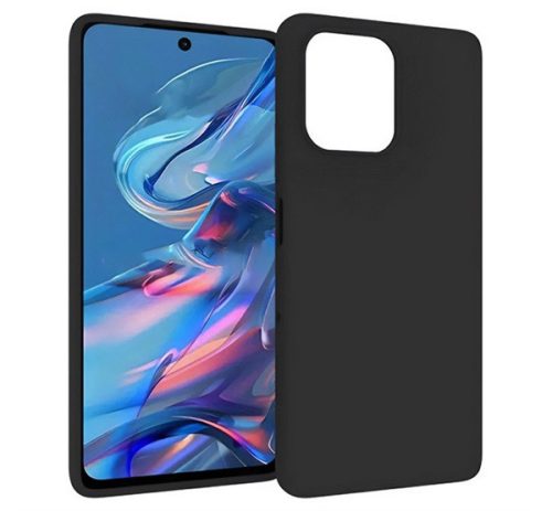 Szilikon telefonvédő matt FEKETE