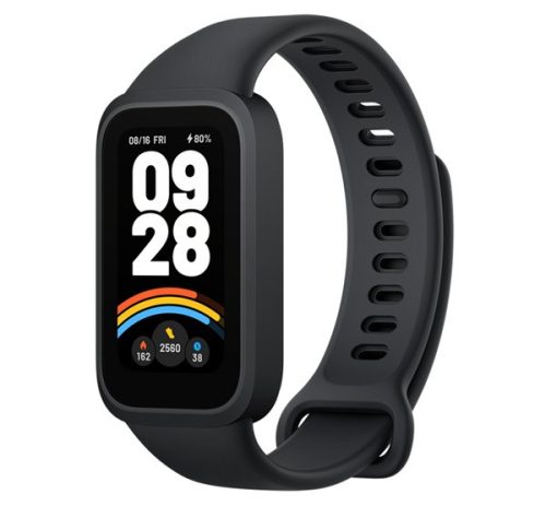 XIAOMI Smart Band 9 Active bluetooth okoskarkötő v5.3, aktivitásmérő, alvásmonitor, 50 sport mód, vízálló FEKETE