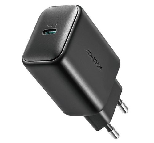 JOYROOM hálózati töltő Type-C aljzat 25W, PD gyorstöltő 3.0 FEKETE