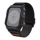 SPIGEN LITE FIT PRO pótszíj egyedi méret, textil, ütésállóság + szilikon keret FEKETE