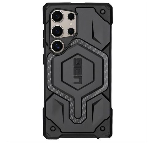 UAG MONARCH szilikon telefonvédő erős ütésállóság, karbon minta FEKETE