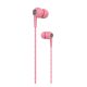 DEVIA Kintone fülhallgató SZTEREO 3.5mm jack, mikrofon, felvevő gomb RÓZSASZÍN