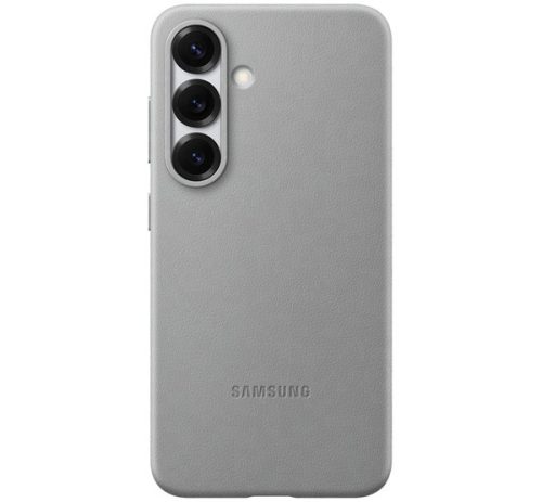 SAMSUNG műanyag telefonvédő ECO vegán bőr hátlap SÖTÉTSZÜRKE
