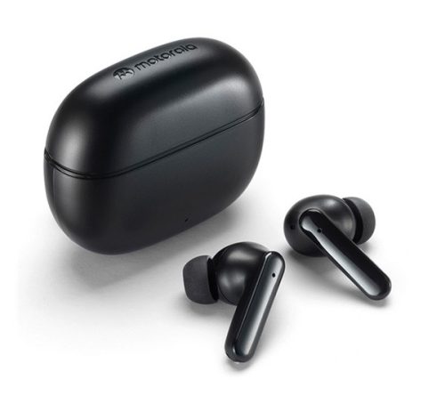 MOTOROLA BUDS 125 bluetooth fülhallgató SZTEREO v5.2, TWS, mikrofon, zajszűrő, IPX5 + töltőtok FEKETE