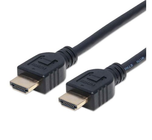 TV/HDMI kábel HDMI dugó - HDMI dugó, 500cm, CA-183 kompatibilis FEKETE