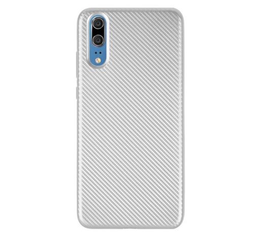 Szilikon telefonvédő karbon minta EZÜST