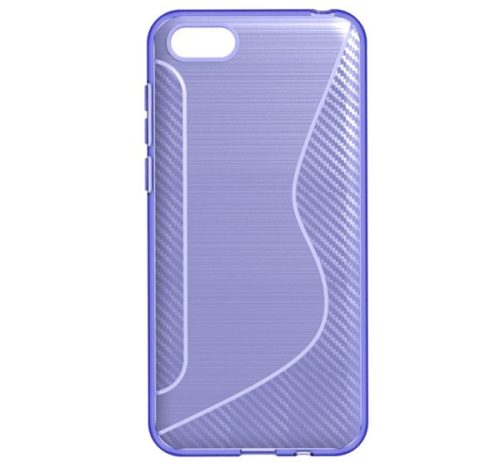 Szilikon telefonvédő S-line, karbon minta LILA