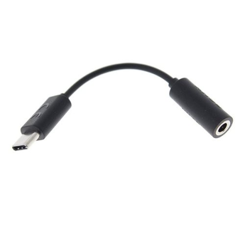SONY audió adapter kábel 3.5mm jack aljzat - Type-C FEKETE