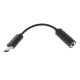 SONY audió adapter kábel 3.5mm jack aljzat - Type-C FEKETE