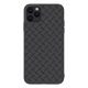 NILLKIN SYNTHETIC FIBER PLAID műanyag telefonvédő gumírozott, környezetbarát, 3D, csíkos FEKETE