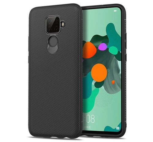Szilikon telefonvédő ütésállóság, csíkos FEKETE