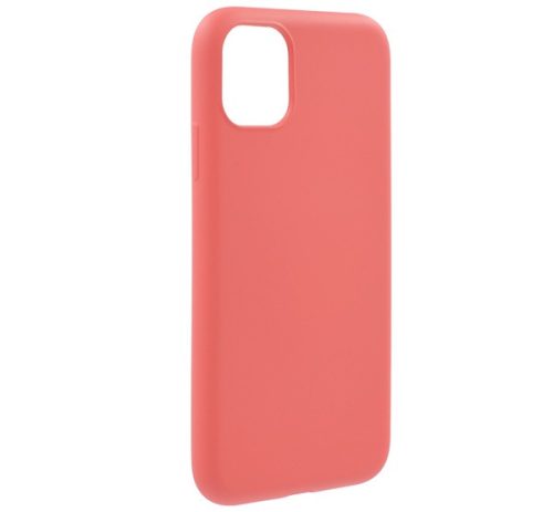 Szilikon telefonvédő matt, mikrofiber plüss karcolásmentesítő belső, prémium RÓZSASZÍN