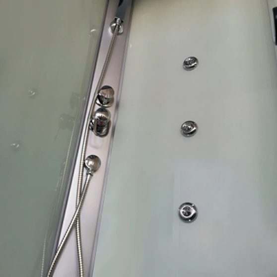 Valerie 70x100 cm szögletes hidromasszázs zuhanykabin