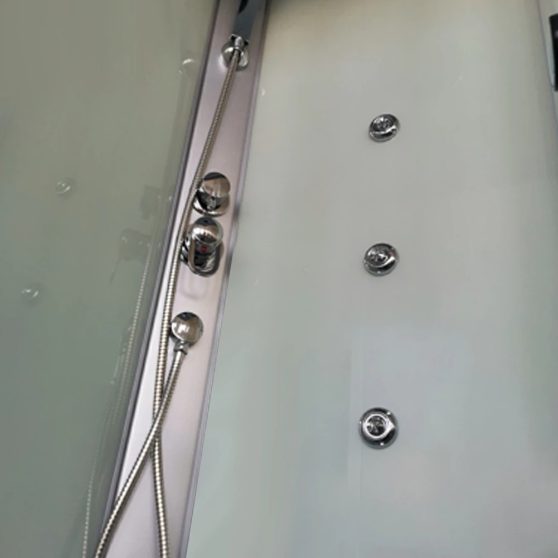Valerie 80x100 cm szögletes hidromasszázs zuhanykabin