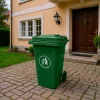 Hulladéktároló 240L zöld