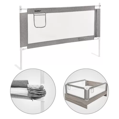 Leesésgátló védőkorlát ágyhoz 150 cm